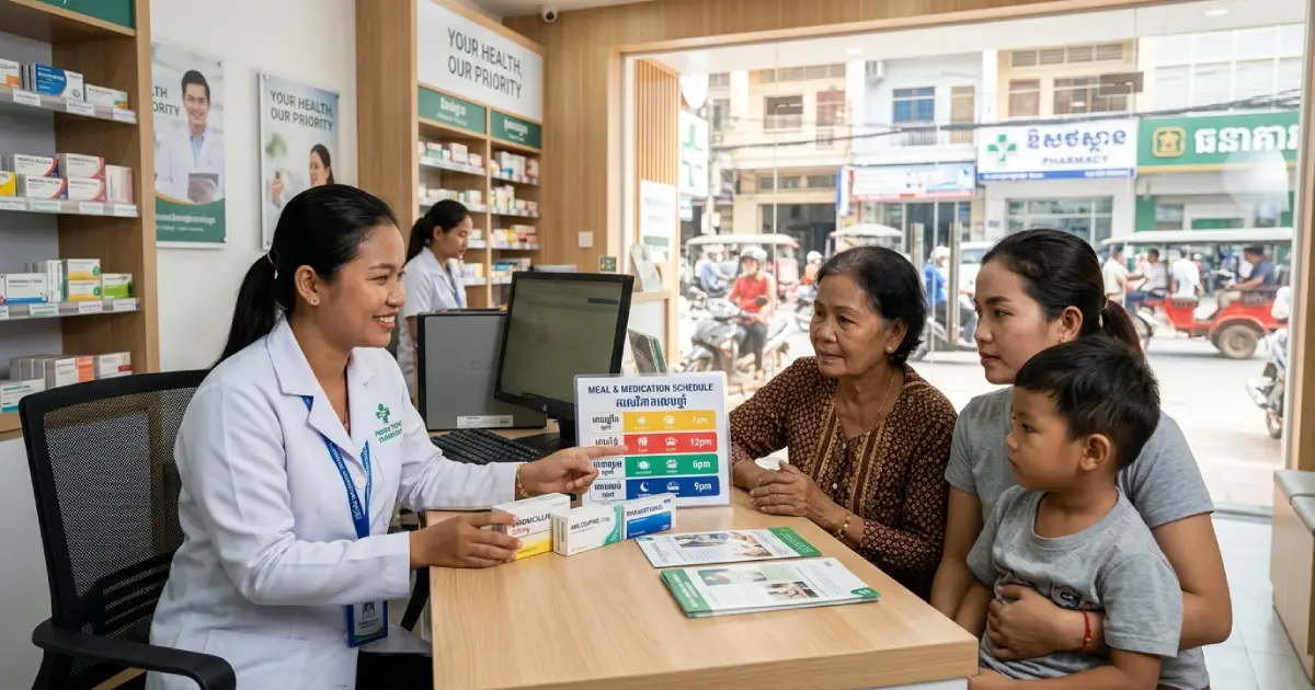 Before Meals or After? The Right Way to Take the Most Common Medicines in Cambodia